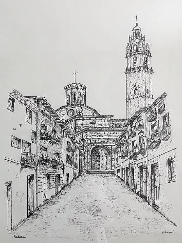 Drawing of Los Arcos